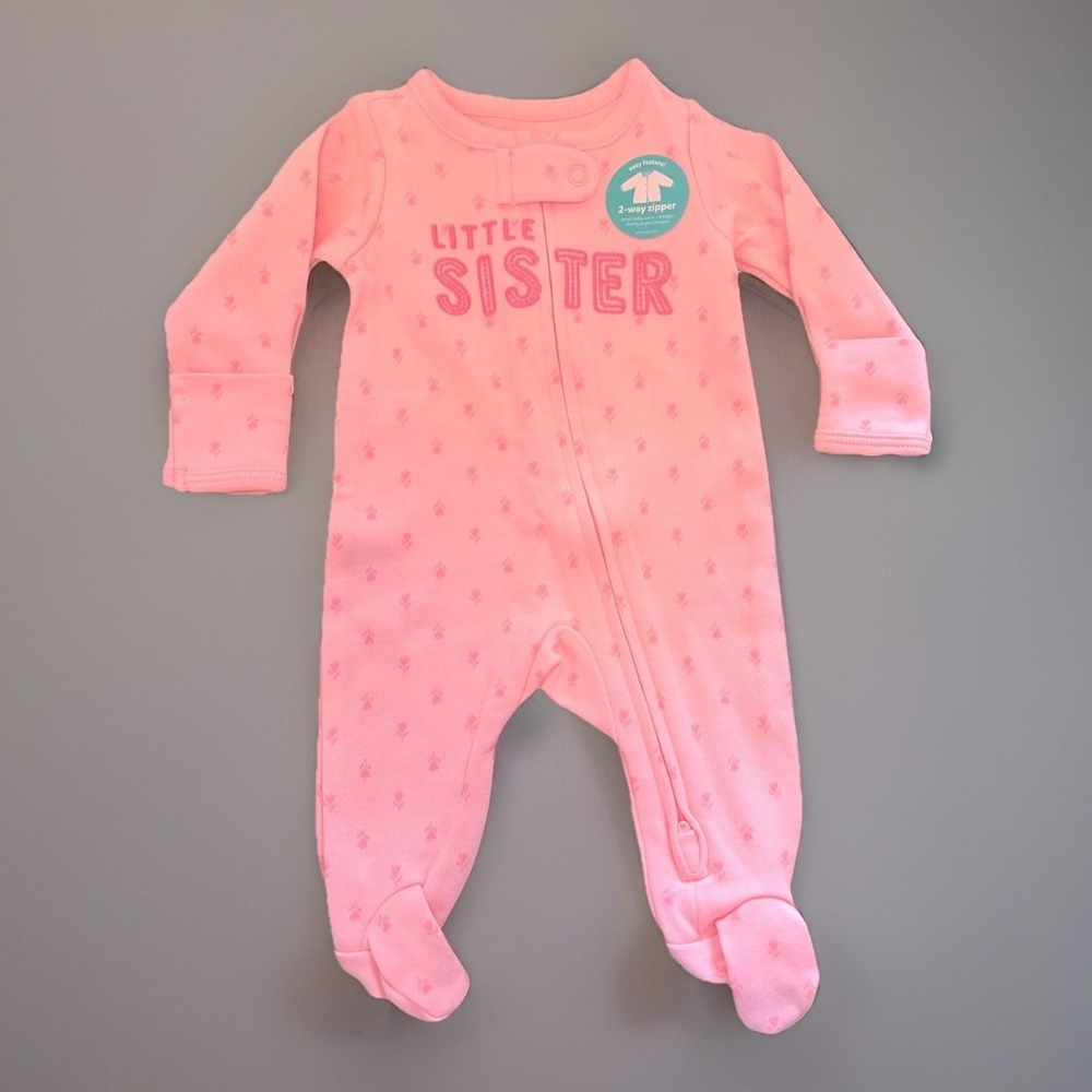 Carter's Child of Mine Preemie Girl Sleepsuit in Pink